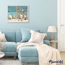 Carica l'immagine nel visualizzatore di Gallery, Diamond Painting - Stella Di Mare E Rete Da Pesca