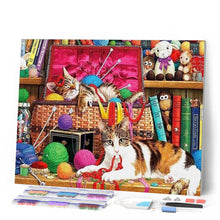 Carica l'immagine nel visualizzatore di Gallery, Diamond Painting - Gatti Che Giocano