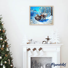 Carica l'immagine nel visualizzatore di Gallery, Diamond Painting - Slitta Nella Neve