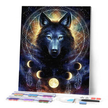Carica l'immagine nel visualizzatore di Gallery, Diamond Painting - Lupo Scuro