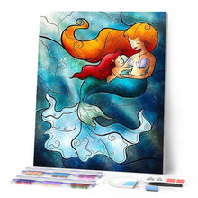 Carica l'immagine nel visualizzatore di Gallery, Diamond Painting - Vetrata Con La Sirenetta