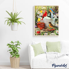 Carica l'immagine nel visualizzatore di Gallery, Diamond Painting - Uccelli In Giardino
