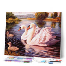 Carica l'immagine nel visualizzatore di Gallery, Diamond Painting - Cigni