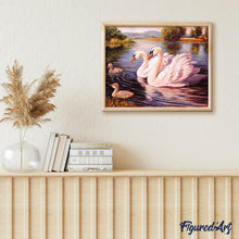 Carica l'immagine nel visualizzatore di Gallery, Diamond Painting - Cigni