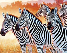 Carica l'immagine nel visualizzatore di Gallery, Diamond Painting - Famiglia Di Zebre