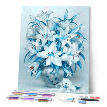 Carica l'immagine nel visualizzatore di Gallery, Diamond Painting - Fiore Di Giglio Blu
