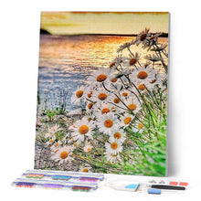 Carica l'immagine nel visualizzatore di Gallery, Diamond Painting - Margherite Vicino Al Lago