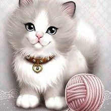 Carica l'immagine nel visualizzatore di Gallery, Diamond Painting - Gattino E Gomitolo Di Lana