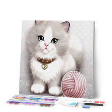 Carica l'immagine nel visualizzatore di Gallery, Diamond Painting - Gattino E Gomitolo Di Lana