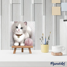 Carica l'immagine nel visualizzatore di Gallery, Diamond Painting - Gattino E Gomitolo Di Lana