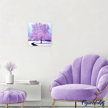 Carica l'immagine nel visualizzatore di Gallery, Diamond Painting - Albero Rosa Nella Neve