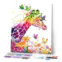 Carica l'immagine nel visualizzatore di Gallery, Diamond Painting - Giraffa Colorata