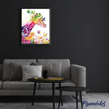 Carica l'immagine nel visualizzatore di Gallery, Diamond Painting - Giraffa Colorata
