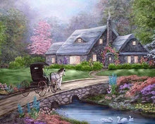 Carica l'immagine nel visualizzatore di Gallery, Diamond Painting - Carrozza Sul Ponte