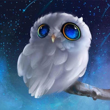 Carica l'immagine nel visualizzatore di Gallery, Diamond Painting - Gufo Bianco Su Un Ramo