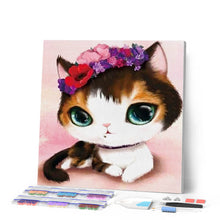 Carica l'immagine nel visualizzatore di Gallery, Diamond Painting - Gatto Con Gli Occhi Verdi