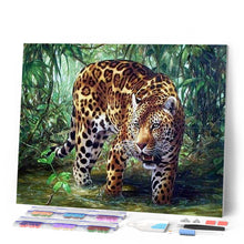 Carica l'immagine nel visualizzatore di Gallery, Diamond Painting - Leopardo Nella Giungla