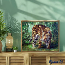 Carica l'immagine nel visualizzatore di Gallery, Diamond Painting - Leopardo Nella Giungla