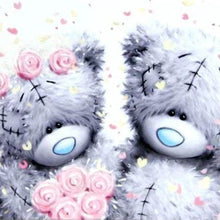 Carica l'immagine nel visualizzatore di Gallery, Diamond Painting - Due Orsacchiotti E Rose