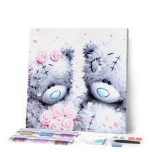 Carica l'immagine nel visualizzatore di Gallery, Diamond Painting - Due Orsacchiotti E Rose