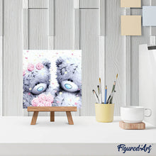 Carica l'immagine nel visualizzatore di Gallery, Diamond Painting - Due Orsacchiotti E Rose