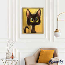 Carica l'immagine nel visualizzatore di Gallery, Diamond Painting - Gattino sorpreso