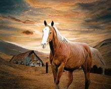 Carica l'immagine nel visualizzatore di Gallery, Diamond Painting - Cavallo Al Tramonto