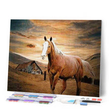 Carica l'immagine nel visualizzatore di Gallery, Diamond Painting - Cavallo Al Tramonto