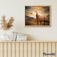Carica l'immagine nel visualizzatore di Gallery, Diamond Painting - Cavallo Al Tramonto