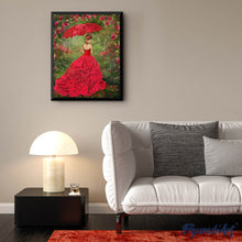 Carica l'immagine nel visualizzatore di Gallery, Diamond Painting - Donna In Abito Rosso
