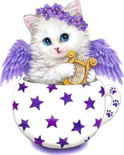 Carica l'immagine nel visualizzatore di Gallery, Diamond Painting - Gattino In Una Tazza