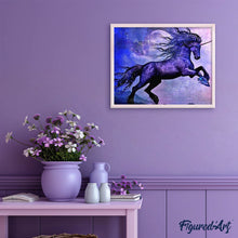 Carica l'immagine nel visualizzatore di Gallery, Diamond Painting - Unicorno Scintillante