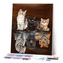 Carica l'immagine nel visualizzatore di Gallery, Diamond Painting - Riflesso Del Gattino