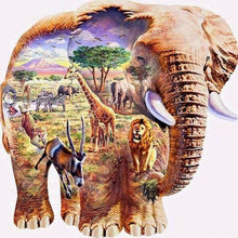 Carica l'immagine nel visualizzatore di Gallery, Diamond Painting - Paesaggio Di Elefante