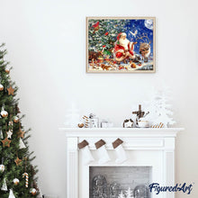 Carica l'immagine nel visualizzatore di Gallery, Diamond Painting - Babbo Natale E Animali