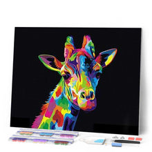Carica l'immagine nel visualizzatore di Gallery, Diamond Painting - Giraffa Pop Art