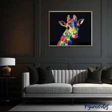 Carica l'immagine nel visualizzatore di Gallery, Diamond Painting - Giraffa Pop Art