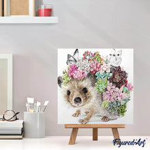 Carica l'immagine nel visualizzatore di Gallery, Diamond Painting - Riccio E Fiori