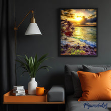 Carica l'immagine nel visualizzatore di Gallery, Diamond Painting - Onde Vicino Alle Rocce