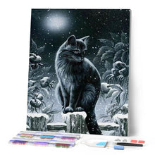 Carica l'immagine nel visualizzatore di Gallery, Diamond Painting - Gatto Nella Neve