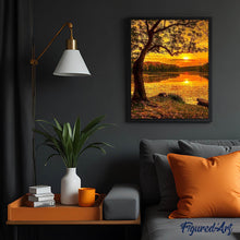 Carica l'immagine nel visualizzatore di Gallery, Diamond Painting - Lago Al Tramonto