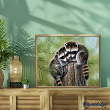 Carica l'immagine nel visualizzatore di Gallery, Diamond Painting - Procione Appollaiato