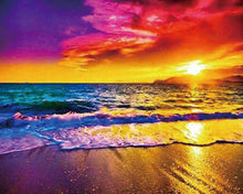 Carica l'immagine nel visualizzatore di Gallery, Diamond Painting - Tramonto sulla Spiaggia