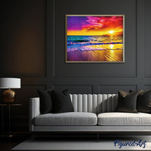 Carica l'immagine nel visualizzatore di Gallery, Diamond Painting - Tramonto sulla Spiaggia