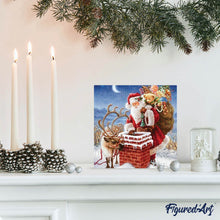 Carica l'immagine nel visualizzatore di Gallery, Diamond Painting - Babbo Natale Vicino Al Camino