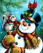 Carica l'immagine nel visualizzatore di Gallery, Diamond Painting - Pupazzi Di Neve E Piccoli Amici