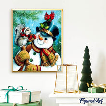 Carica l'immagine nel visualizzatore di Gallery, Diamond Painting - Pupazzi Di Neve E Piccoli Amici