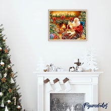 Carica l'immagine nel visualizzatore di Gallery, Diamond Painting - Lettera A Babbo Natale