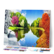 Carica l'immagine nel visualizzatore di Gallery, Diamond Painting - Riflessi Nel Lago D'Estate