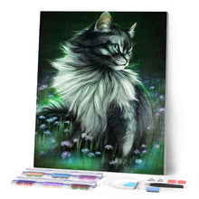 Carica l'immagine nel visualizzatore di Gallery, Diamond Painting - Bel Gatto In Fiore